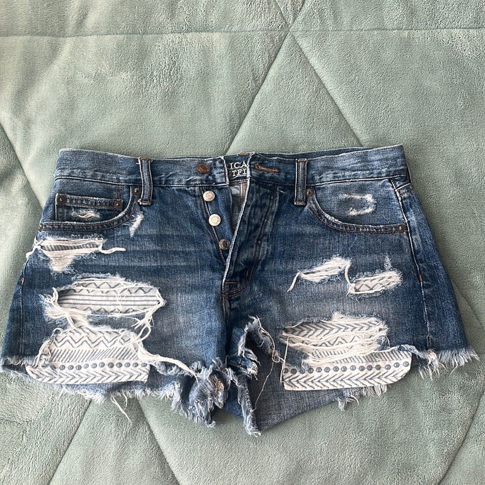 American eagle jean shorts